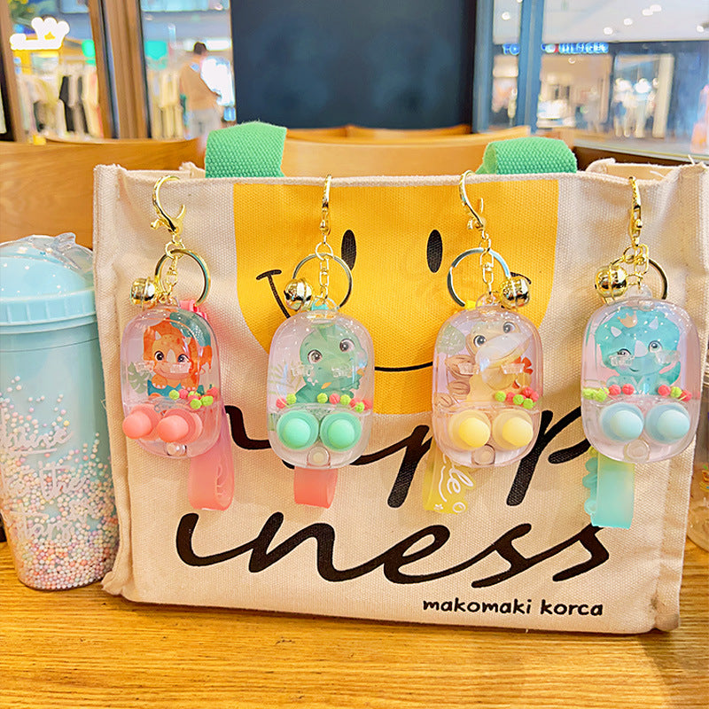 Wholesale Cartoon Dinosaur Underwater Shooting Game Machine Decompression Acrylic Keychain